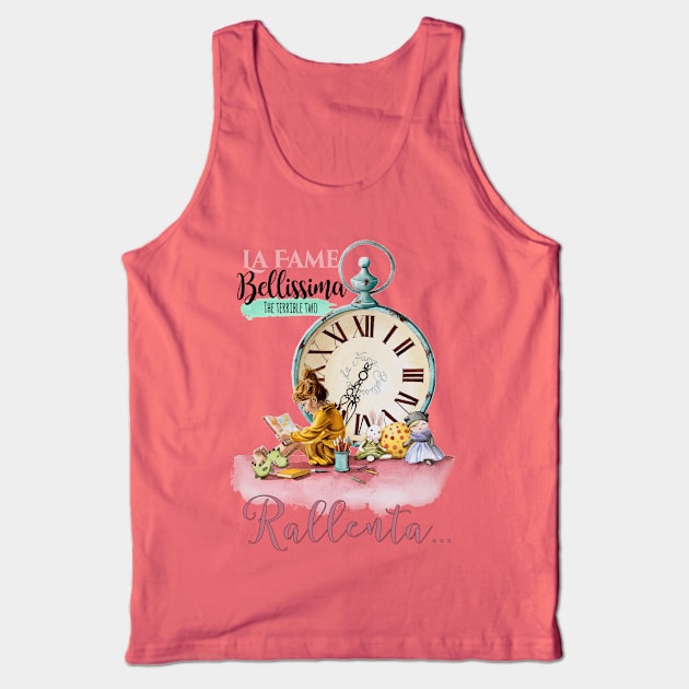 La Fame Bellissima - The terrible two Tank Top by ElisaZanoliArt